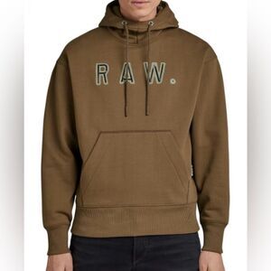 Vulcanic RAW Loose Hooded Sweatshirt Rain Drum‎ L NWT IN PACKAGING